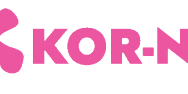napis KOR-NET in packa_belo ozadje